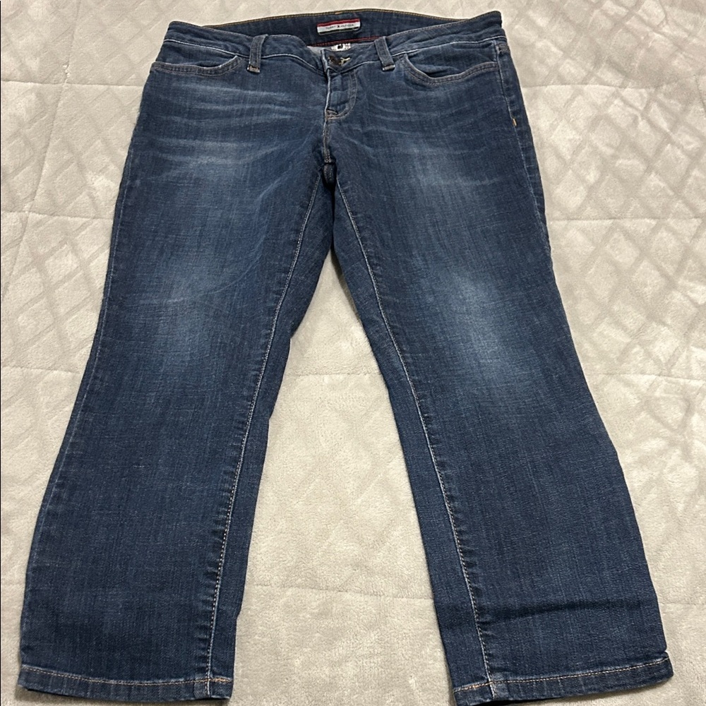Tommy Hilfiger Dark Blue Cropped Jeans